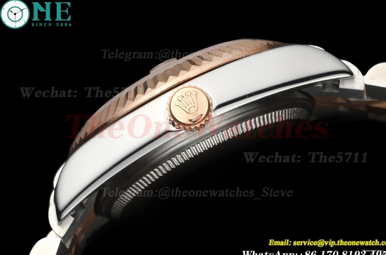 Silver SS GDF Dia RG Datejust MY8215 28mm 0130